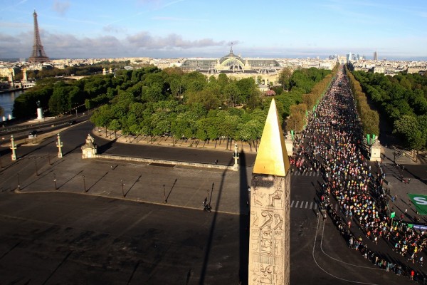 Paris Marathon annan vinkel
