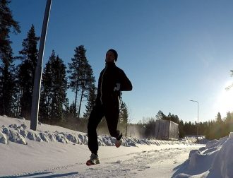 maratonträning snölöpning