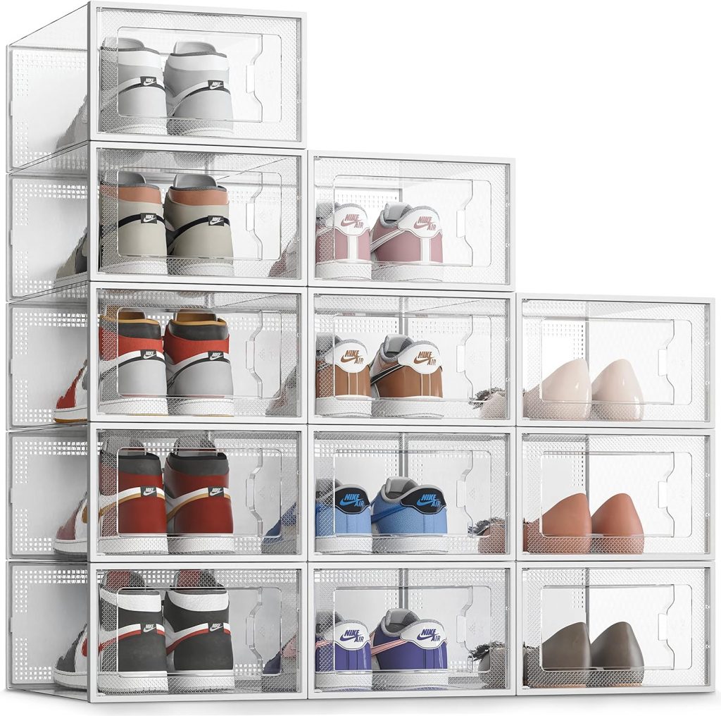 best running shoe display storage boxes