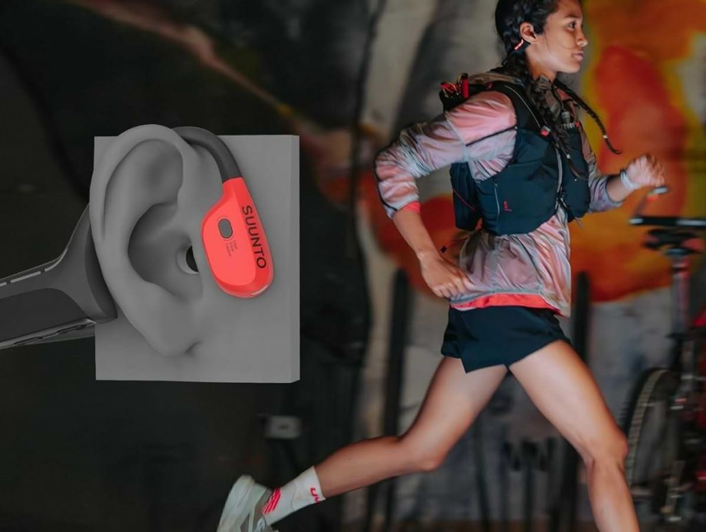 Suunto Wing sports headphones with bone conduction technology for runners