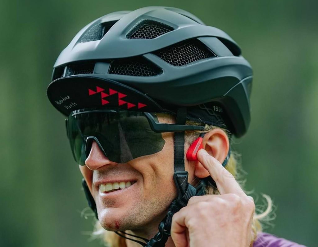Suunto Wing sports headphones with bone conduction technology for cycling