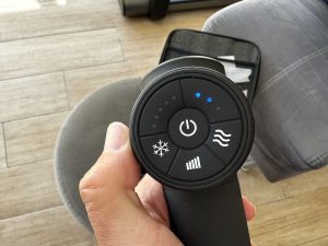 flowgun heat massagepistol med kylterapi