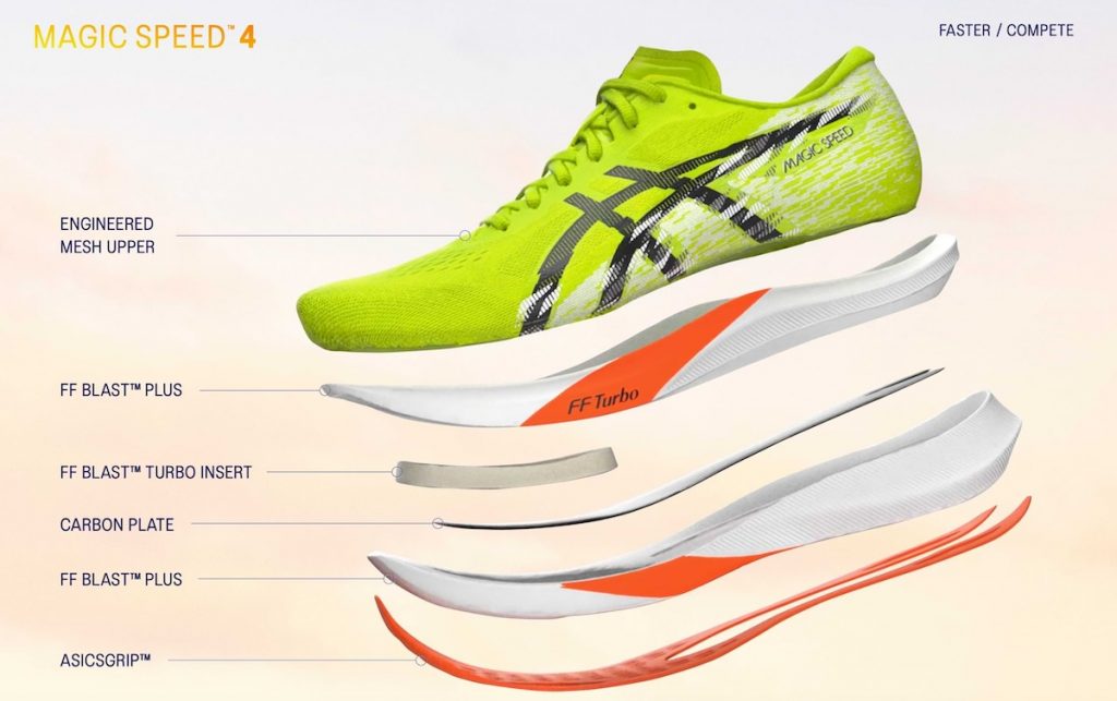 asics magic speed 4 running shoe