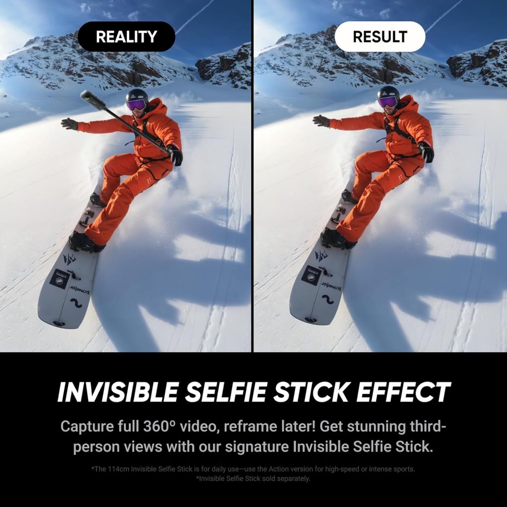 Invisible-Selfie stick för drönareffekt vid filmning