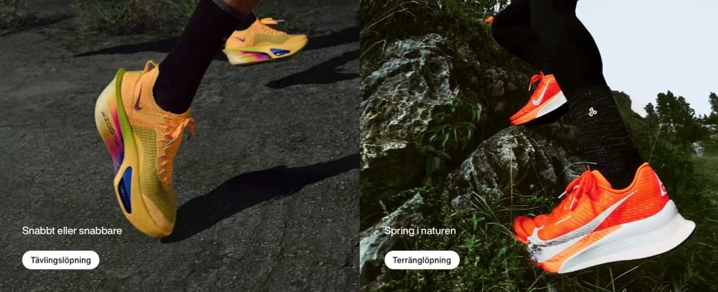 Nike löpningssektion löparskor