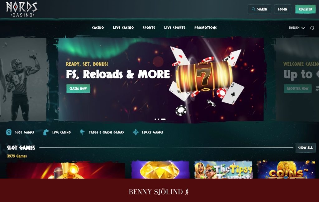 Nords Casino hemsida