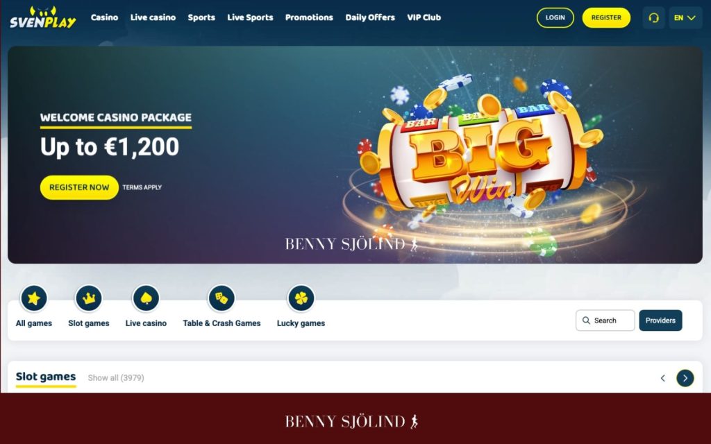 Svenplay Casino hemsida