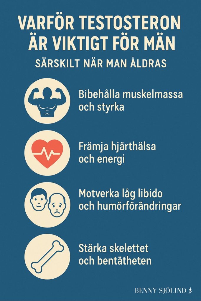 varför testosteron är viktigt för män infografik