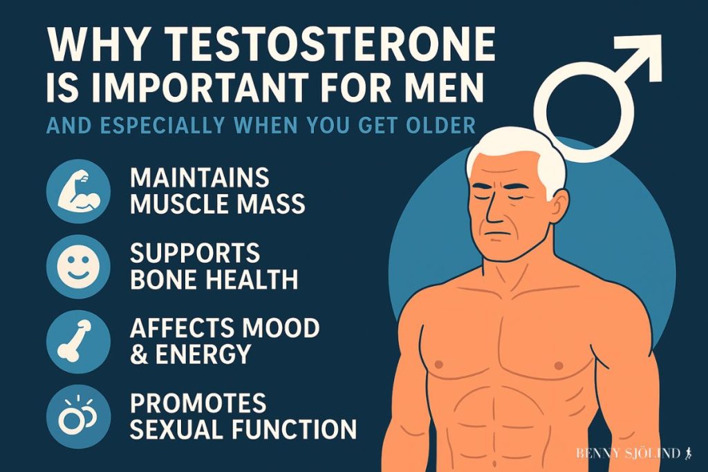 why testosterone is important for men infographic