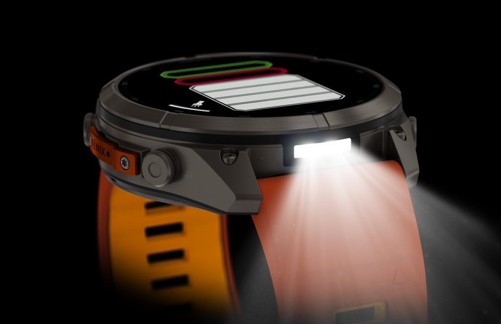 Garmin Fenix 9 Pro flashlight