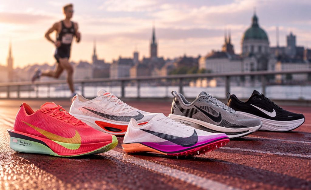 Andreas Almgrens löparskor från Nike för träning och tävling