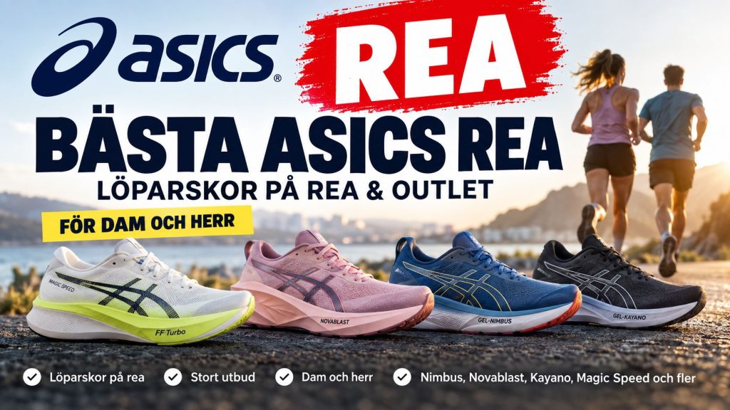 Bästa ASICS rea 2026 – löparskor på rea och outlet för dam och herr