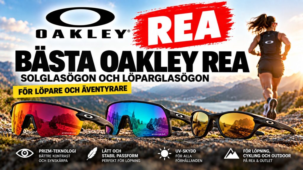 Bästa Oakley rea 2026 – Oakley solglasögon och löparglasögon på rea och outlet