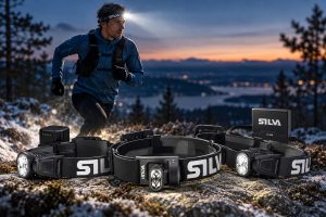 Silva Free pannlampor för löpning med löpare i skymning